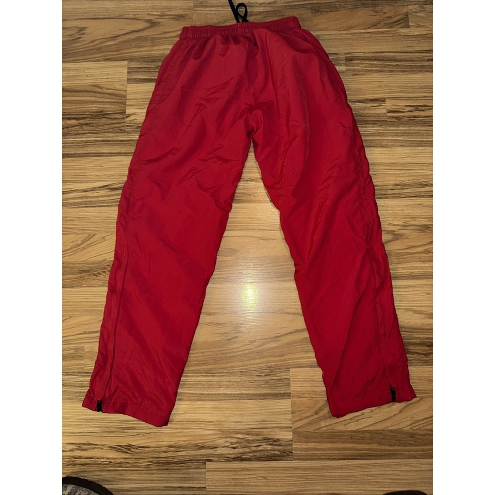 Boathouse vtg Mens Medium‎ Windbreaker Pants Red Nylon Elastic Waist Made In USA - Picture 8 of 9